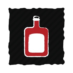 Sticker - wine bottle