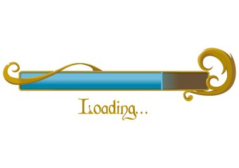 Wall Mural - loading button