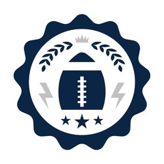 Canvas Print - american football badge