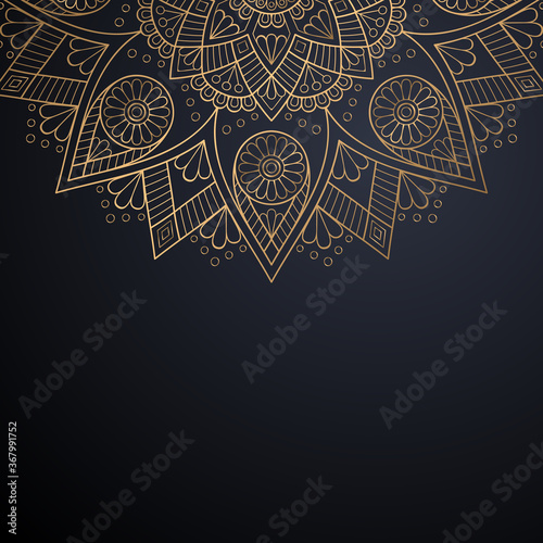 luxury ornamental mandala design background Canvas Print