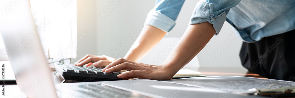 Programmer or software developer Typing New Lines of Code, coding ...