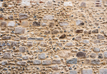 Wall Mural - closeup of medieval masonry in old wall