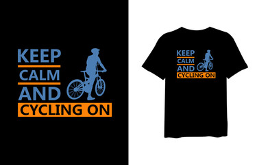 keep calm and cycling, urban stylish t-shirt and apparel trendy design and typography lettering, print, vector, illustration design.