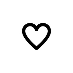 Poster - Heart icon vector illustration. Simple vector icon. Symbol of Love.