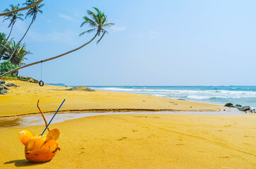 Poster - Relax on the ocean's shore, Sri Lanka