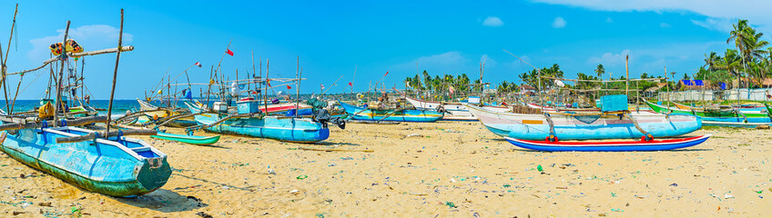 Poster - Discover Kumarakanda fishery harbor, Hikkaduwa, Sri Lanka