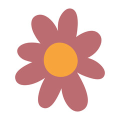 Sticker - flower nature bloom decoration cartoon isolated icon design