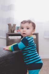 Baby learning to stand 