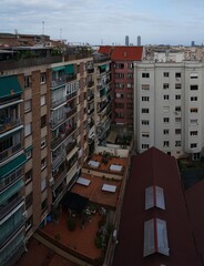 View of Buildings in Barcelona. Architecture in Spain. Europe