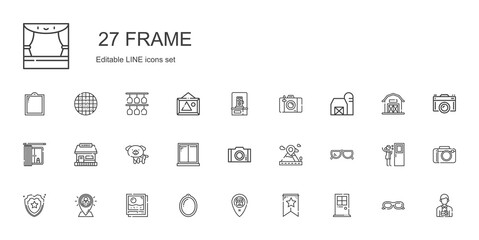 Sticker - frame icons set