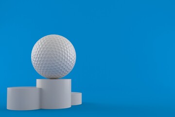 Wall Mural - Golf ball on podium