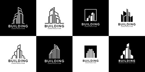 Set of building logo design inspiration