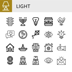 Poster - light icon set