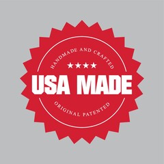 Wall Mural - made in usa label