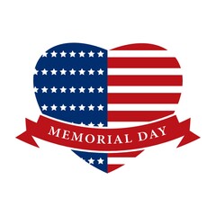 Wall Mural - memorial day label