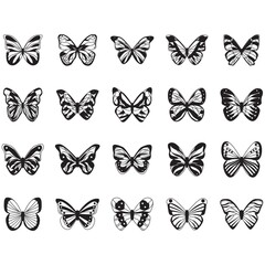 Sticker - set of butterflies