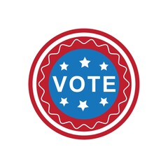 Sticker - usa vote label