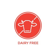 Poster - dairy free label