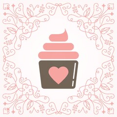 Wall Mural - cupcake