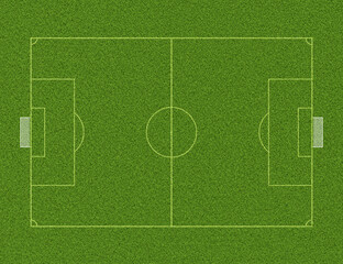 Illustration of football field, soccer field