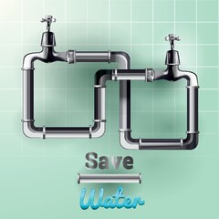 Sticker - save water