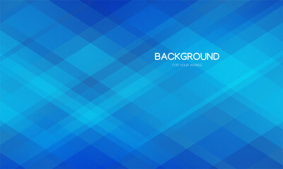 Aufkleber - Abstract vector illustration. Gradient blue with transparent geometric shapes composition. Background design.