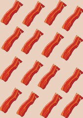 Wall Mural - bacon background design