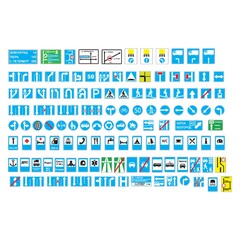 Sticker - european traffic icons