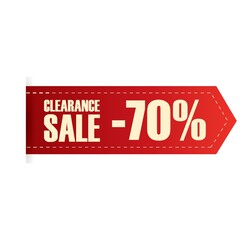 Poster - clearance sale label