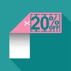 Sticker - 20 percent off sale