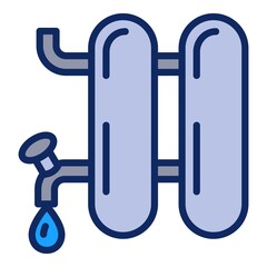 Poster - Water filter icon. Outline water filter vector icon for web design isolated on white background
