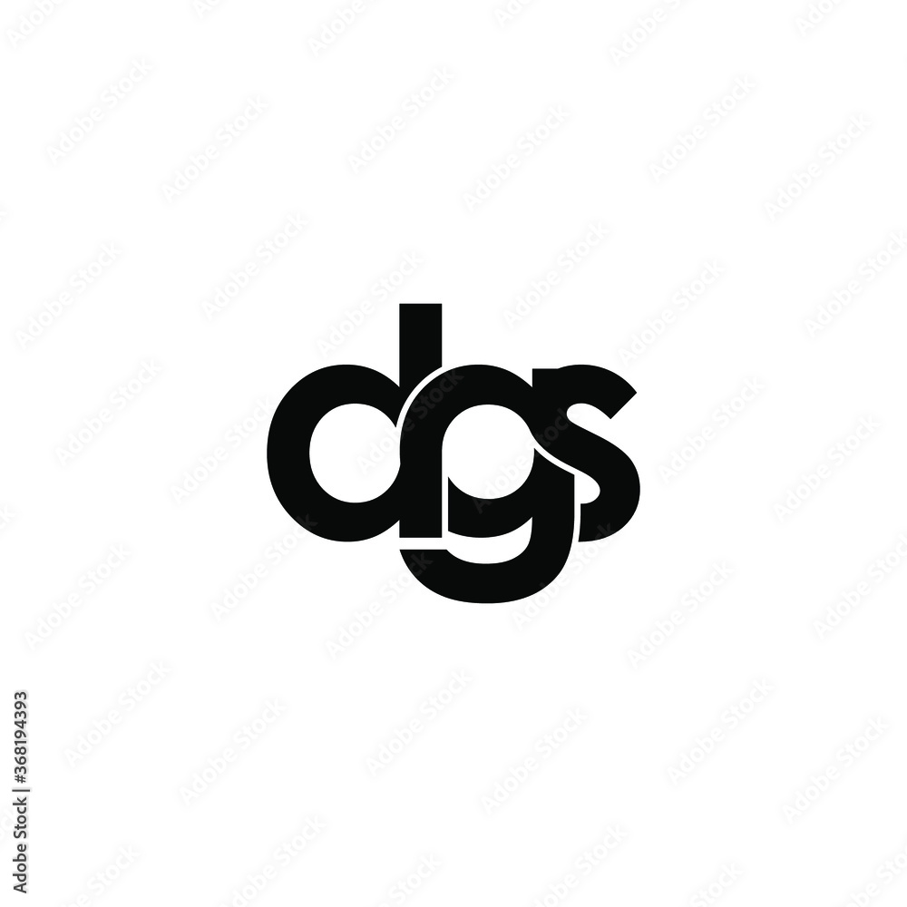 dgs letter original monogram logo design Stock Vector | Adobe Stock