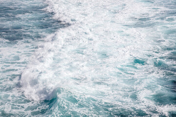 Blue ocean water at Balangan Beach, Bukit, Bali, Indonesia. Natural background.