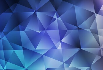 Dark Pink, Blue vector abstract polygonal template.