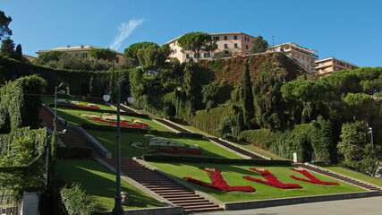 Park Caravelle in Genoa, Liguria, Italy, Europe

