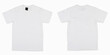 © AndhikaRaya - Blank T Shirt color white template front and back view on white background. blank t shirt template.  white tshirt set isolated,mock up.