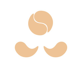 eye patch skincare icon. eye skincare icon. eye mask icon. eye pack. skincare icon.