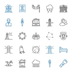 Sticker - night icons set