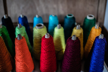 colored cotton threads for macrame