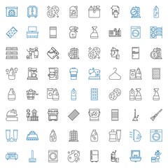 Canvas Print - household icons set