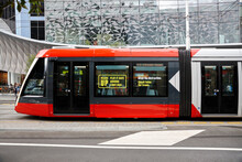 New Tram Driving In Sydney City