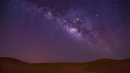 Wall Mural - milky way galaxy with stars on a night sky background.The Milky Way is the galaxy that contains our Solar System in abu dhabi united arab emirates