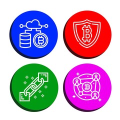 Canvas Print - crypto icon set