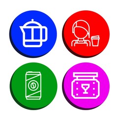 Poster - mug icon set