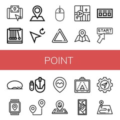 Sticker - point icon set