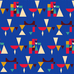 Fototapete - Summer. Colors. Pattern without seams.