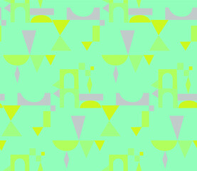 Poster - Bright colors of seamless pattern.