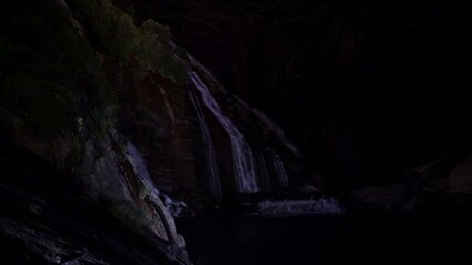 Wall Mural - Colorfull waterfall in Galicia,Spain.