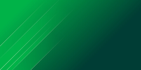 Poster - Polygonal abstract with green gradient shading background.