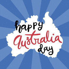 Retro australia day design